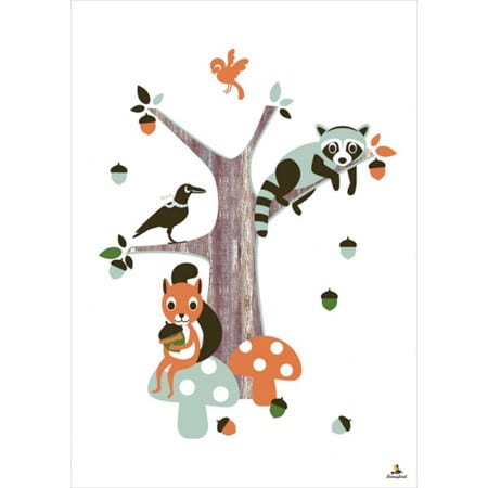 miss honeybird poster bambini