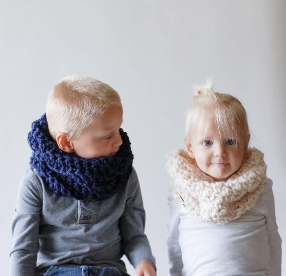 Bellissime sciarpe scaldacollo in lana per bambino e bambina